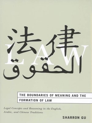 cover image of The Boundaries of Meaning and the Formation of Law